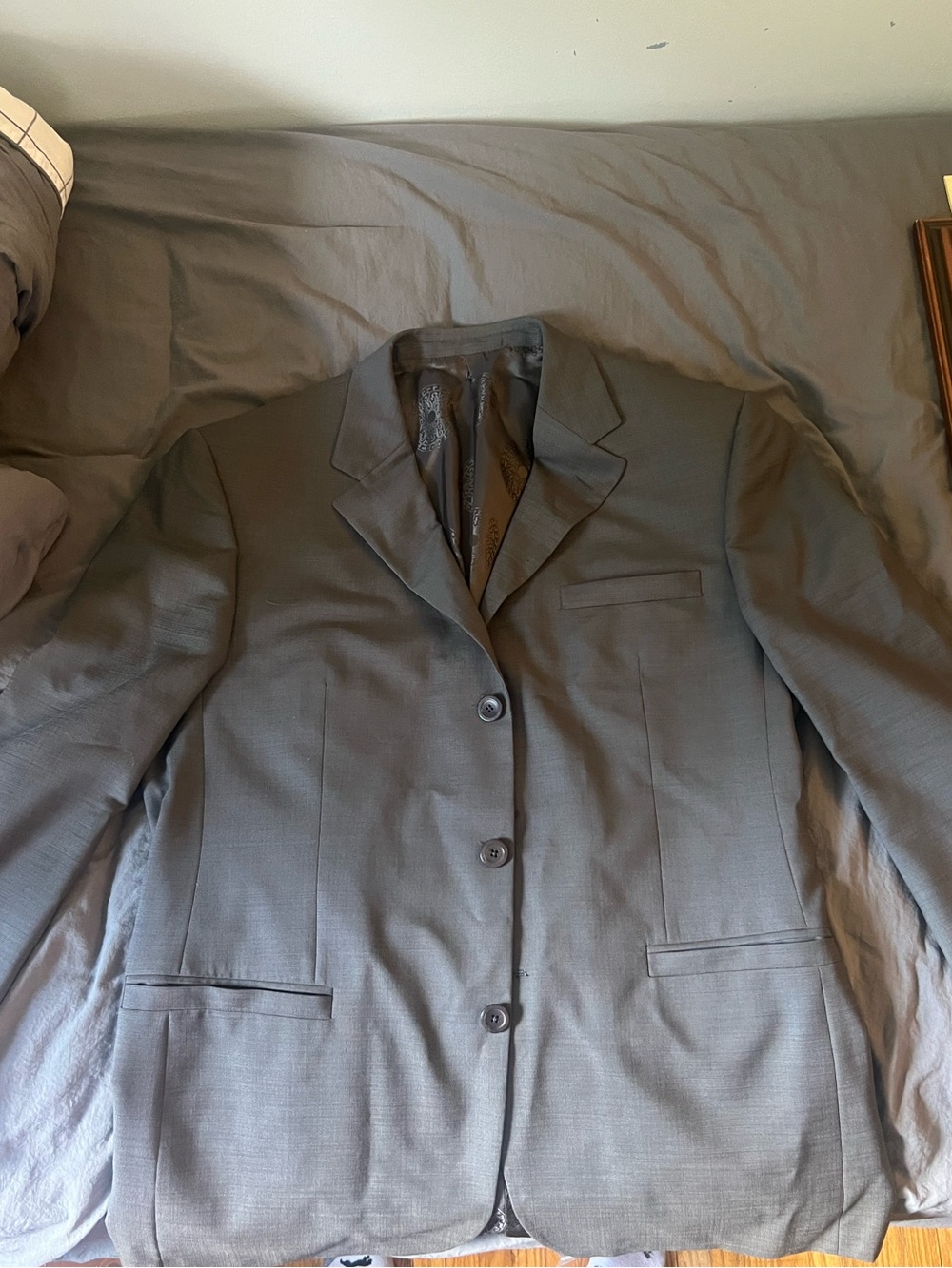 Vintage Versace Classic V2 Men’s Designer Blazer Jacket Gray Size 46-48